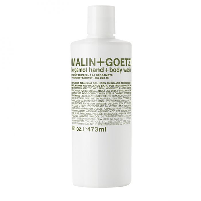 bergamot hand+body wash.-16 fl.oz. e473 ml